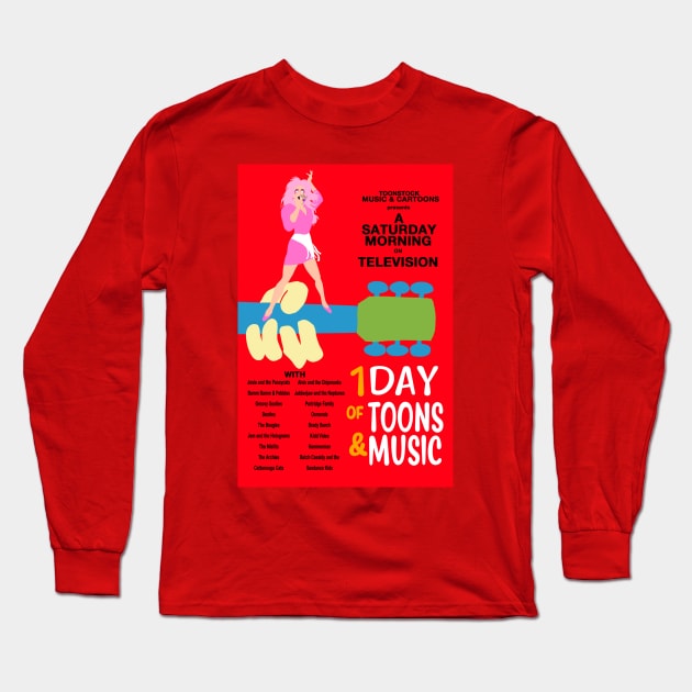 Toonstock - Jem and the Holograms Long Sleeve T-Shirt by TechnoRetroDads